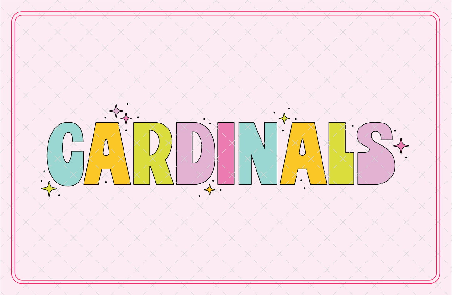 Cardinals Mascot Bubble Cute SVG Digital Download Design File