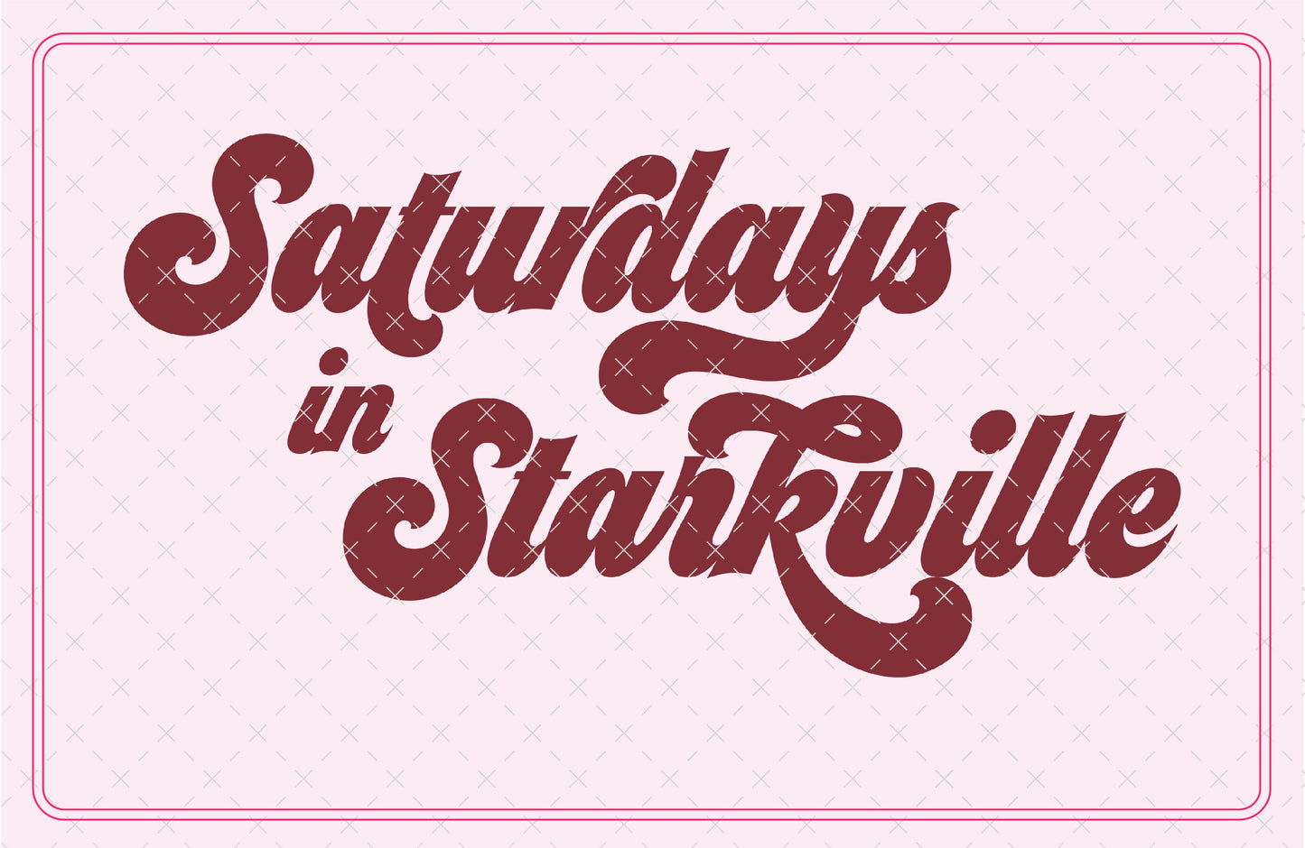 Saturdays in Starkville Mississippi SVG Digital Download Design File