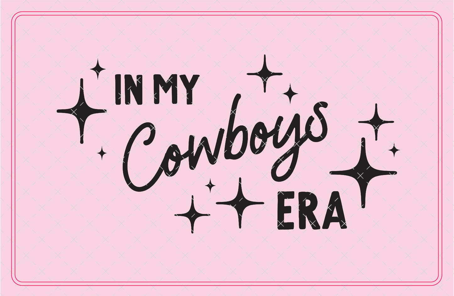 In My Cowboys Era Mascot SVG Digital Download Design File