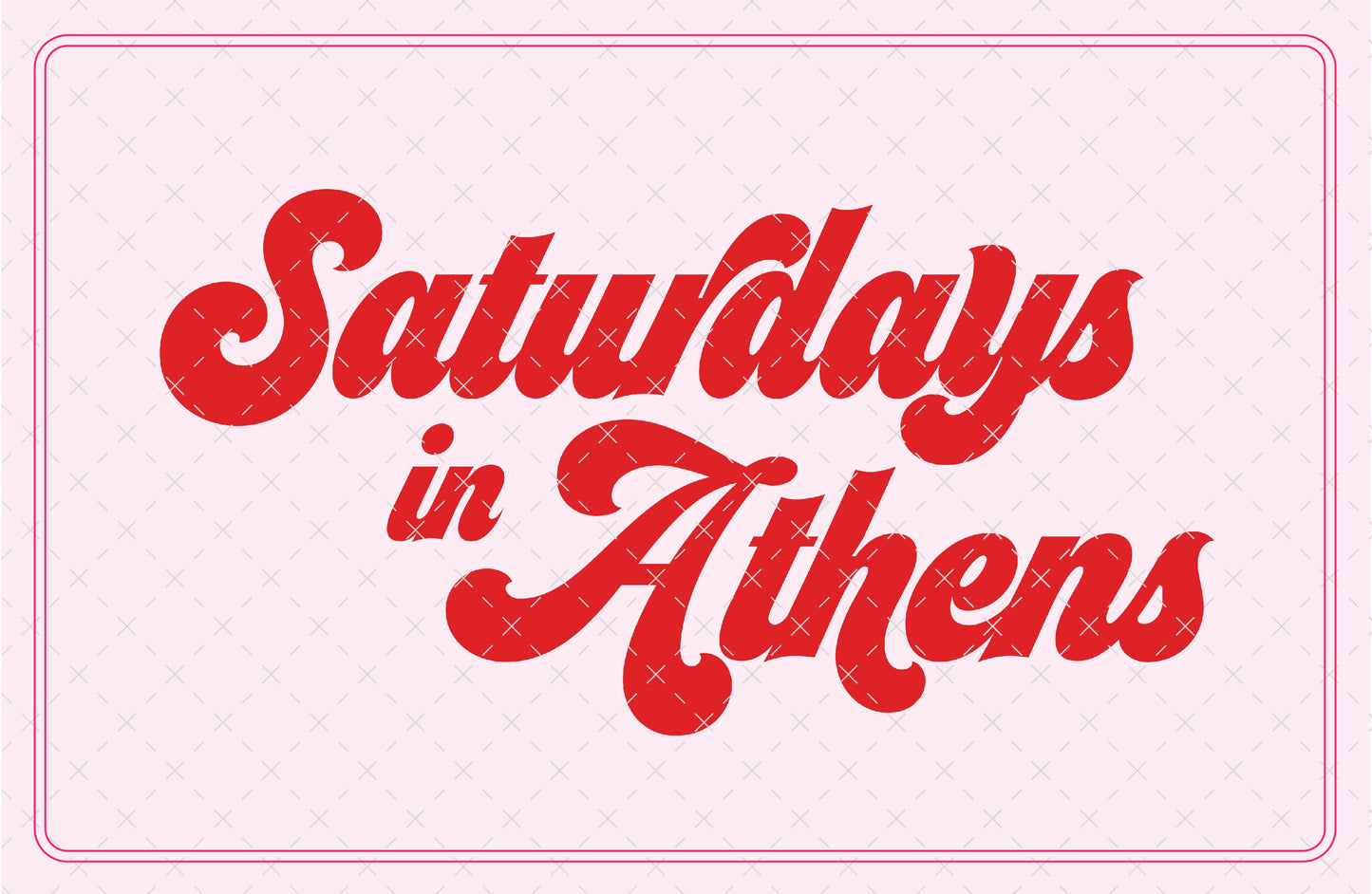 Saturdays in Athens Georgia SVG Digital Download Design File