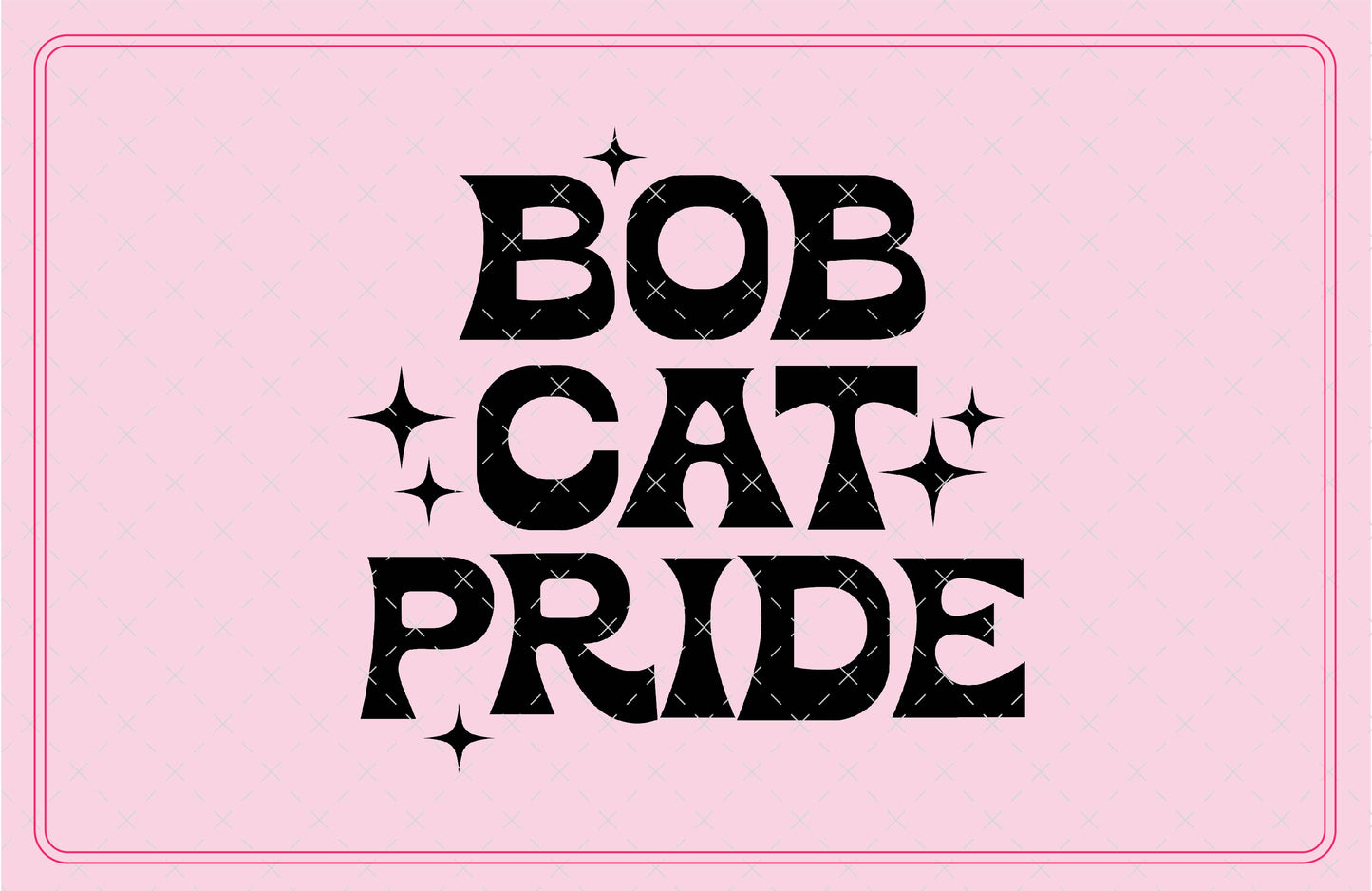 Bobcat Pride Mascot SVG Digital Download Design File