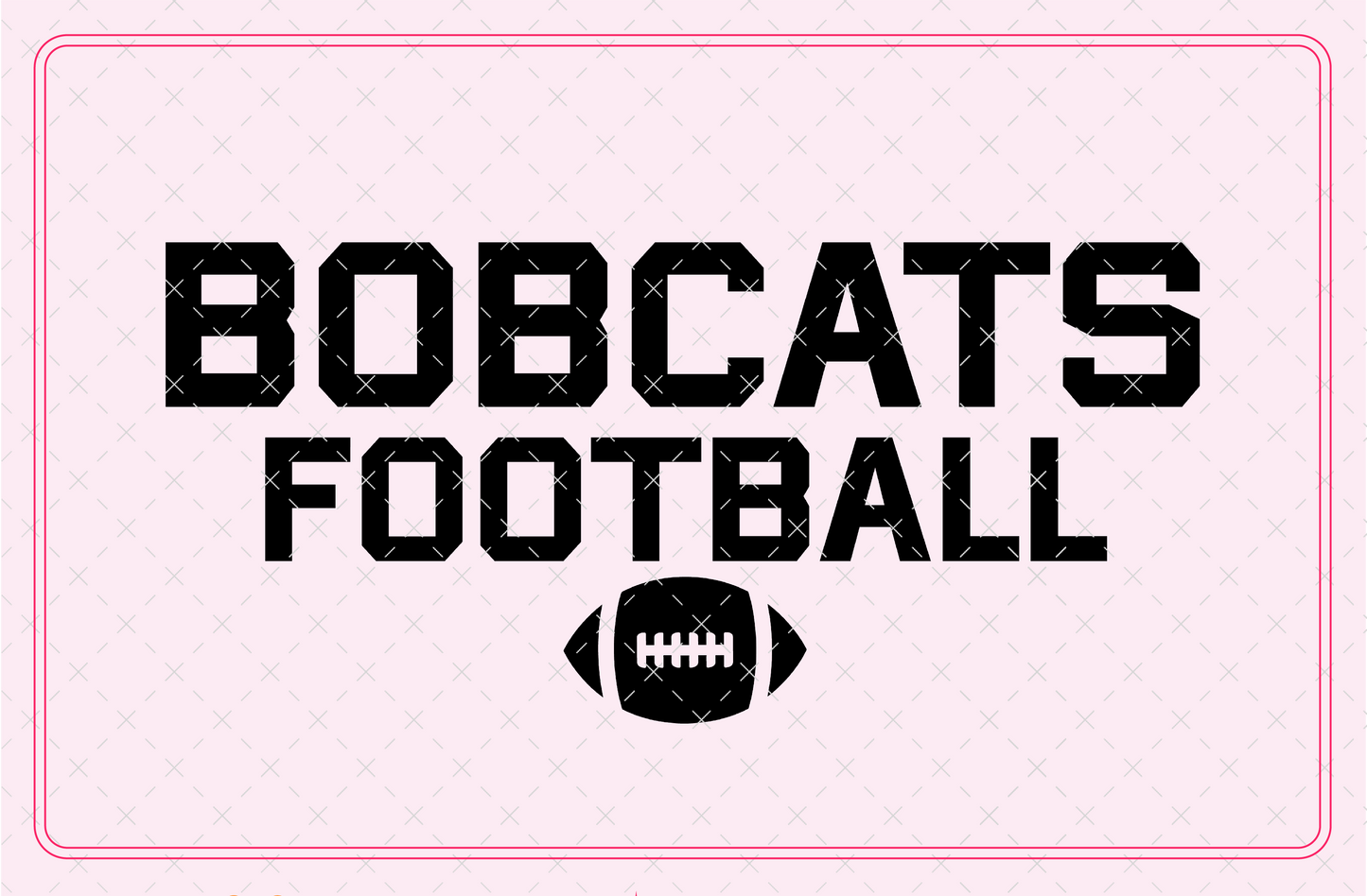 Bobcats Football SVG Digital Download Design File
