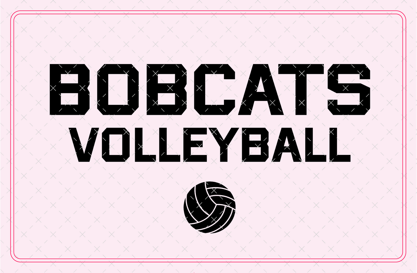 Bobcats Volleyball SVG Digital Download Design File