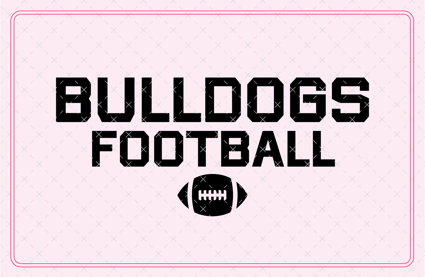Bulldogs Football SVG Digital Download Design File