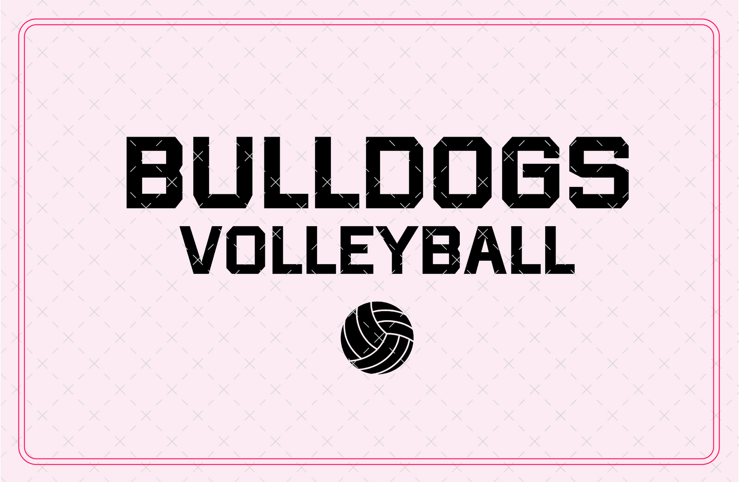 Bulldogs Volleyball SVG Digital Download Design File