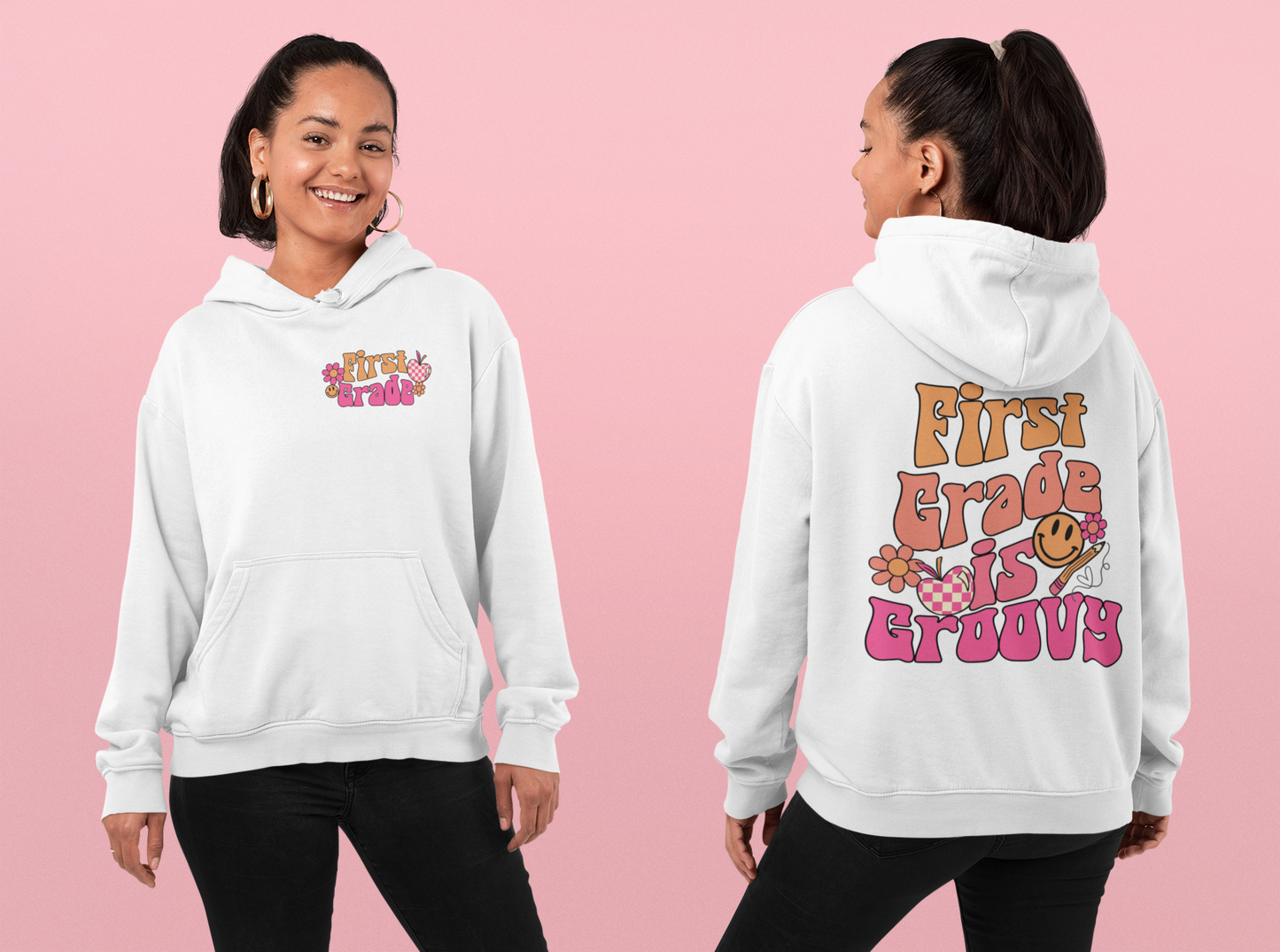 Groovy Back to School PNG Bundle
