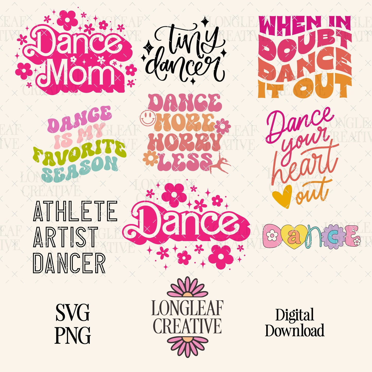 Dance Designs SVG Bundle 2