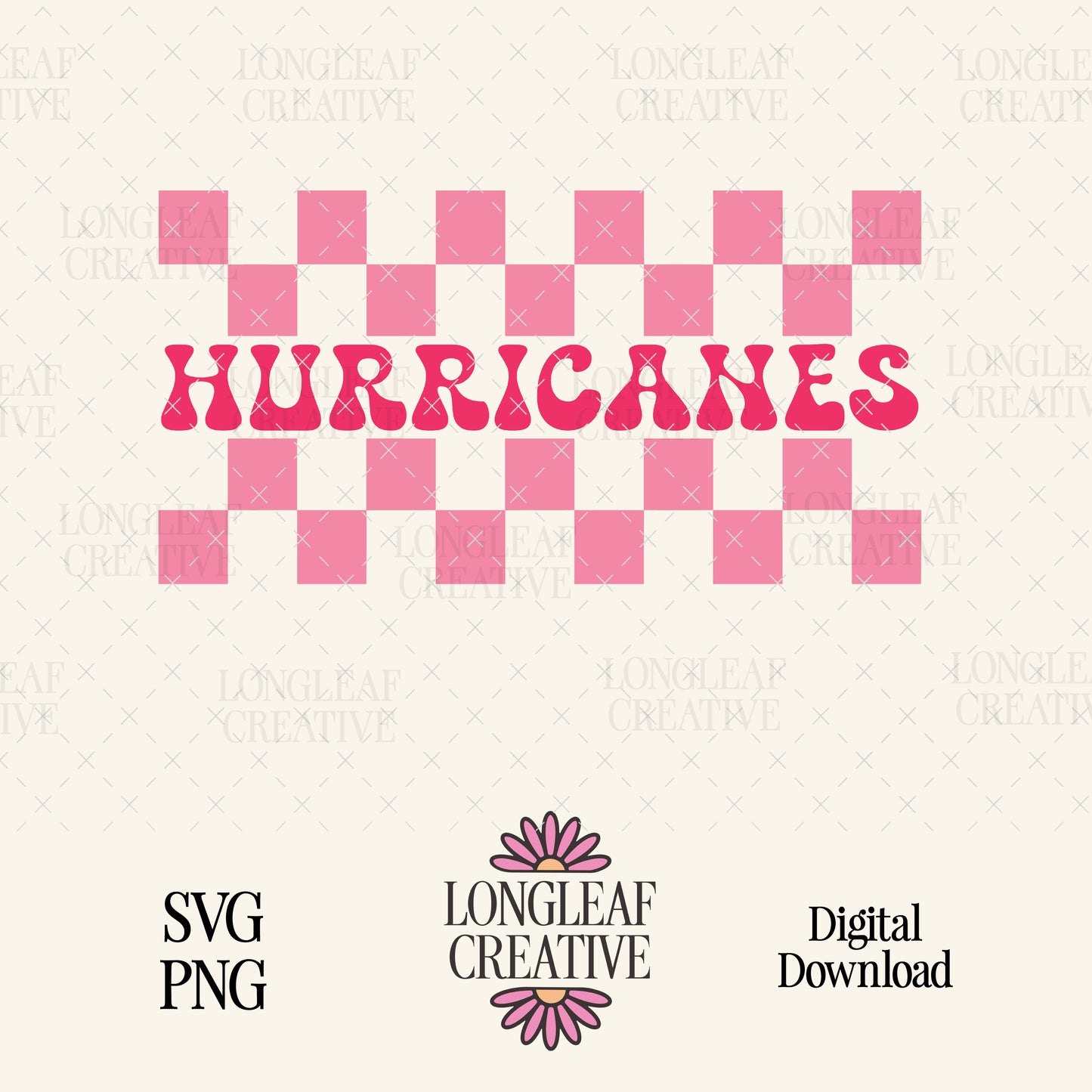 Hurricanes Mascot Checker SVG Digital Download Design File