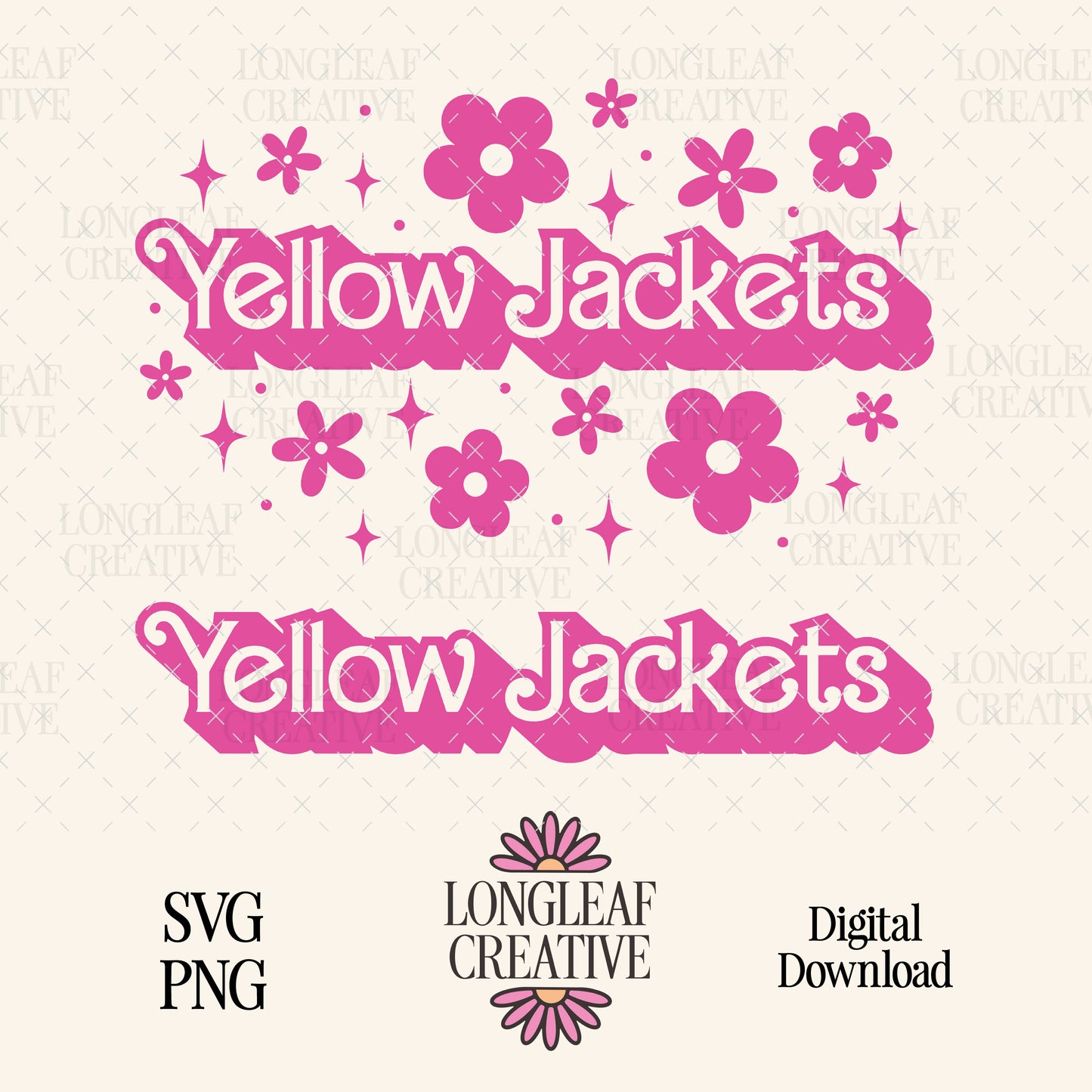 Yellow Jackets Barbie SVG Digital Download Design File