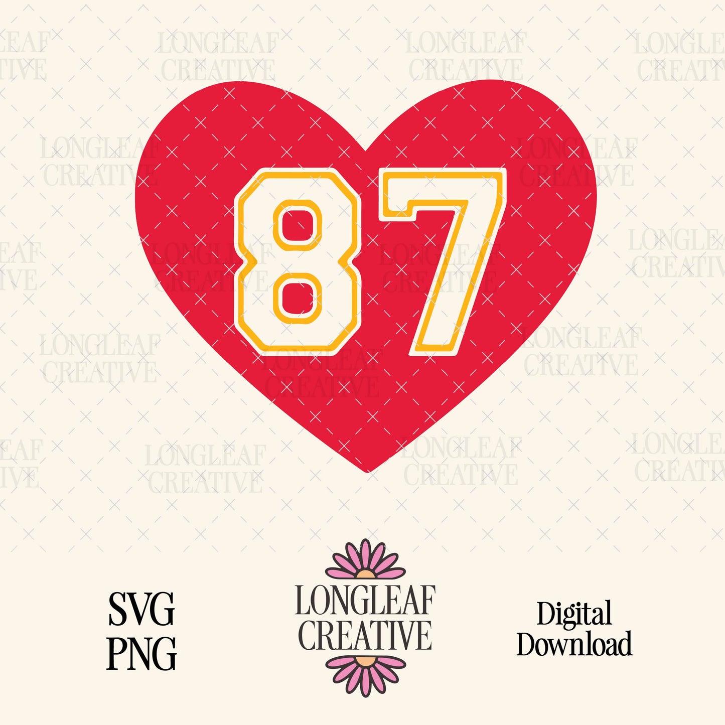 87 Heart SVG Digital Download Design File