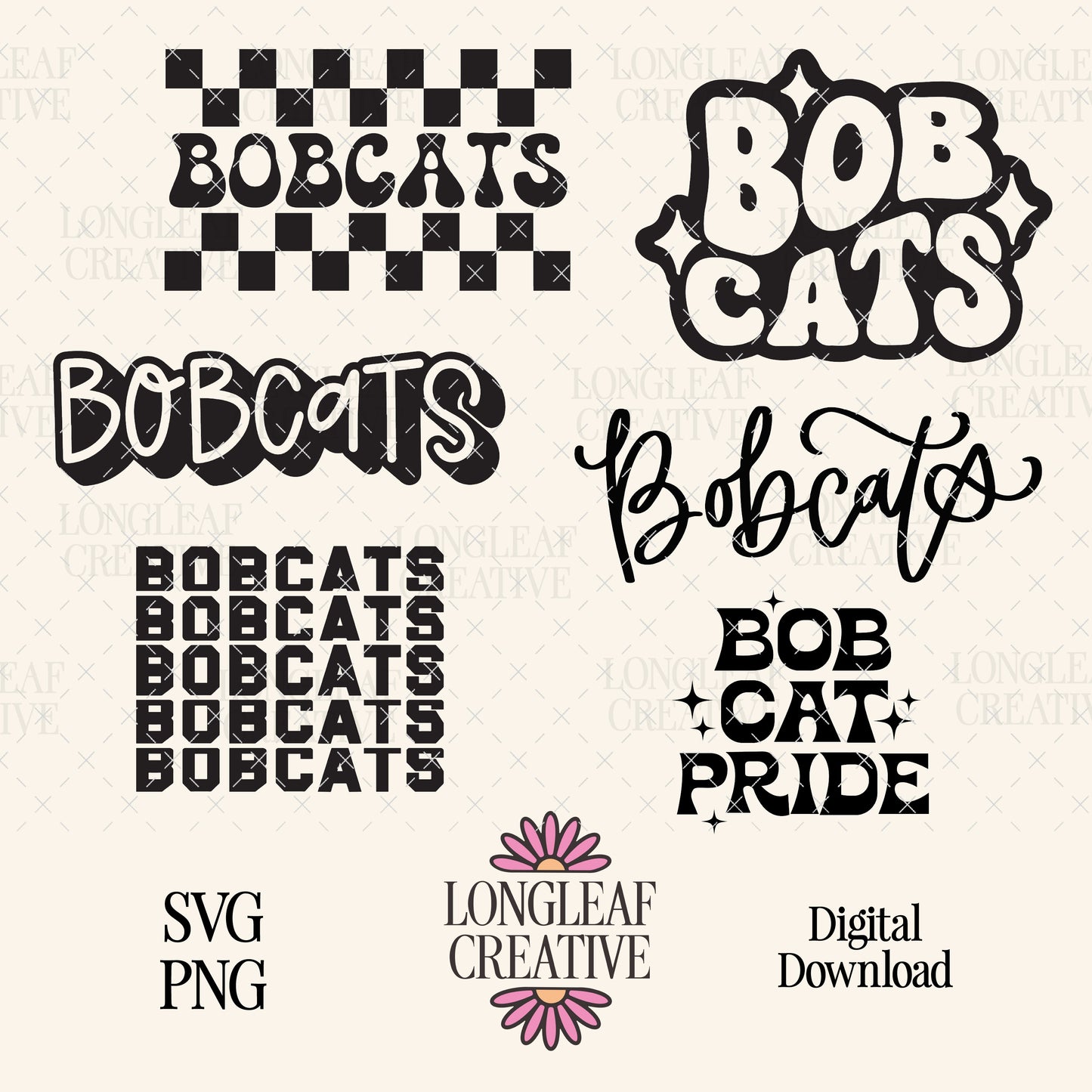 Bobcats Mascot SVG Bundle