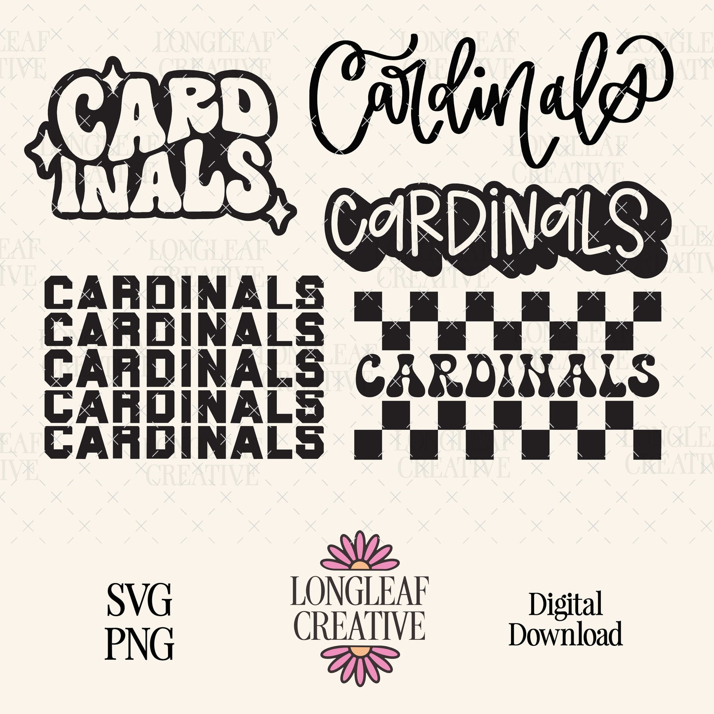 Cardinals Mascot SVG Bundle