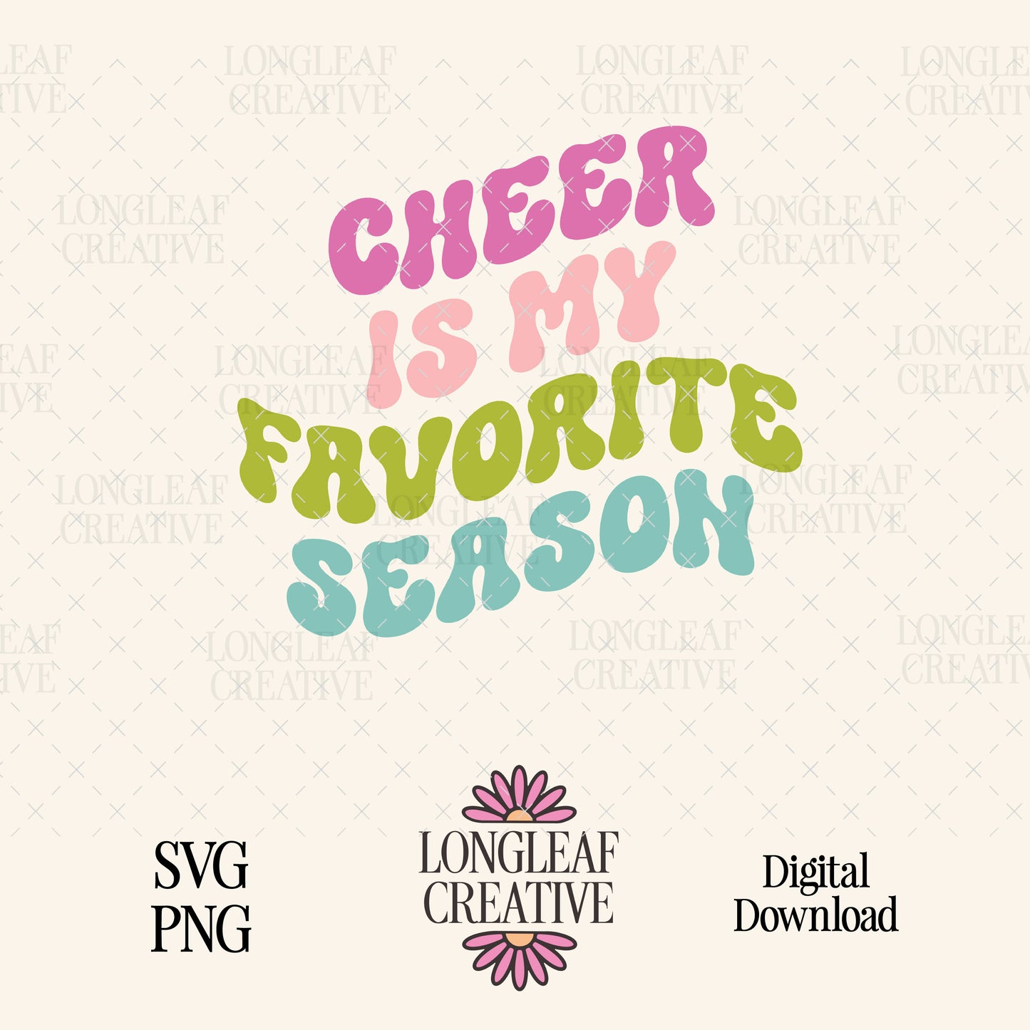 Cheer is my favorite season SVG Digital Download Design File