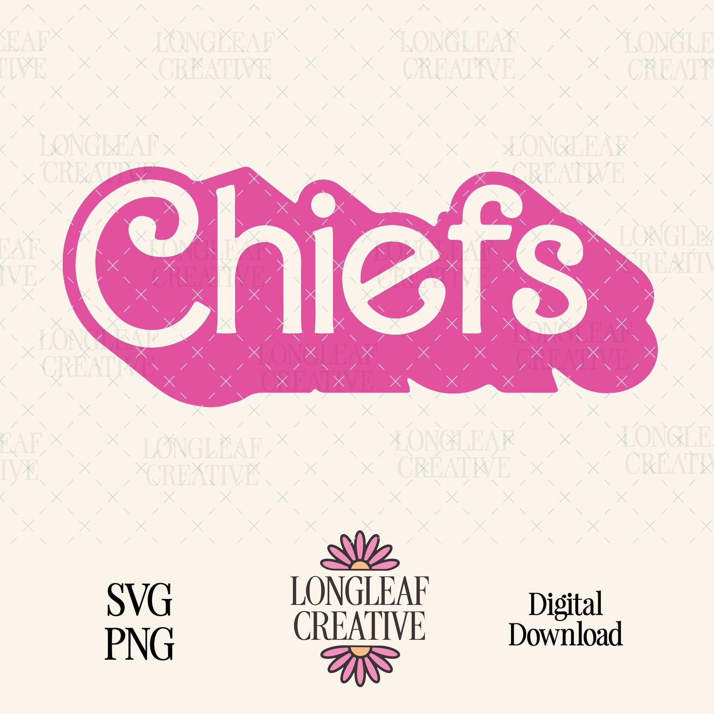 Chiefs Mascot Barbie SVG Digital Download Design File