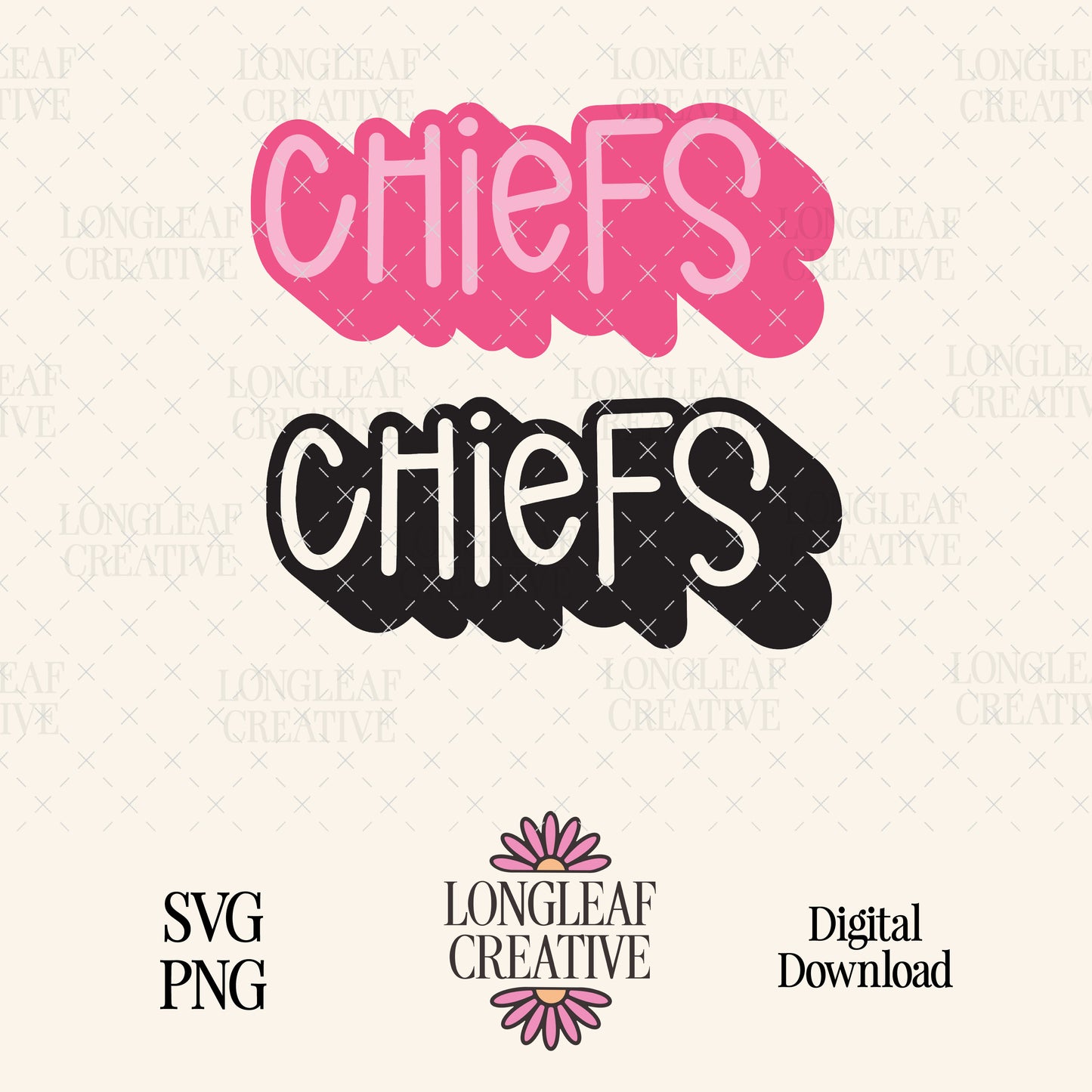 Chiefs Cute Mascot SVG Digital Download Design File