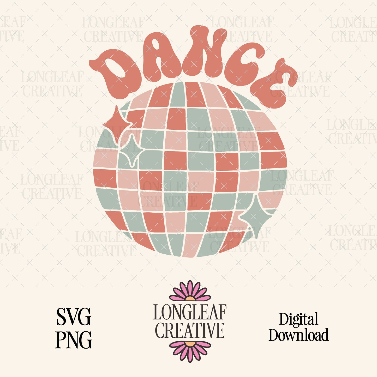 Dance Disco Ball Digital Download Design File