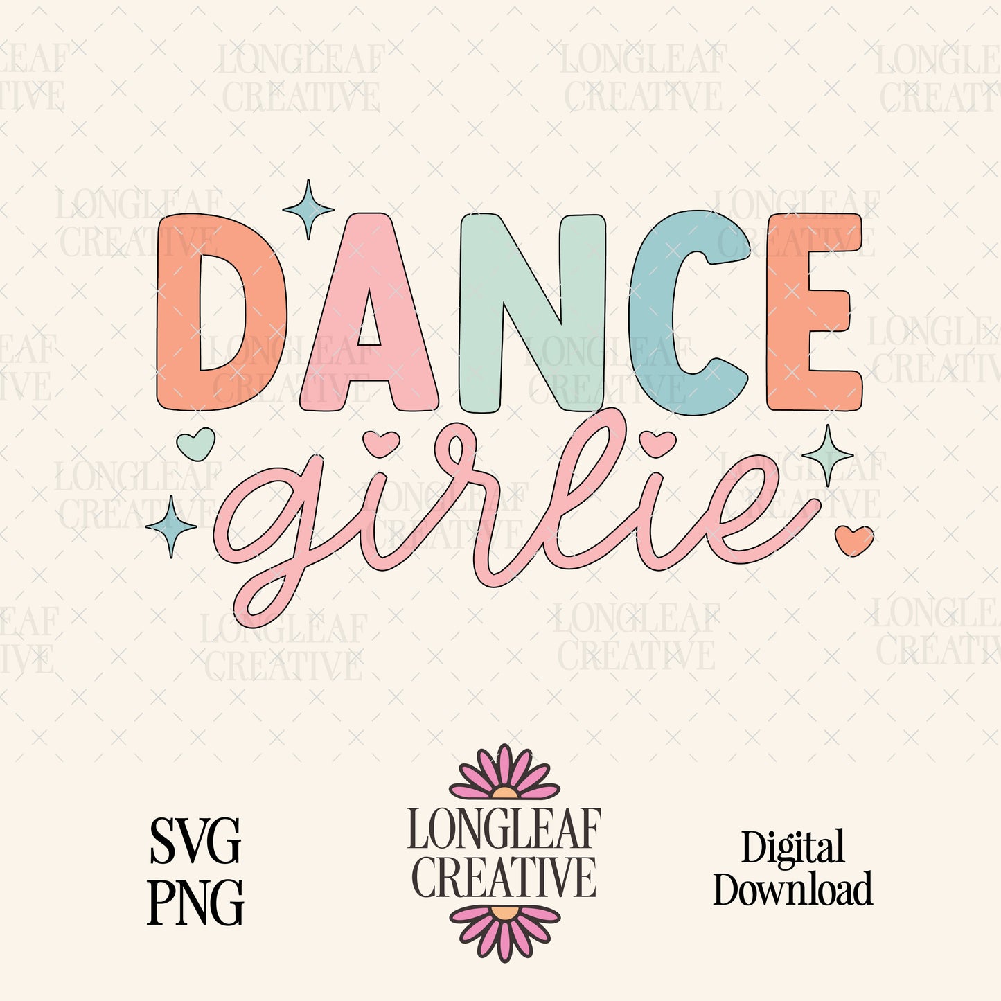 Dance Girlie SVG Digital Download Design File