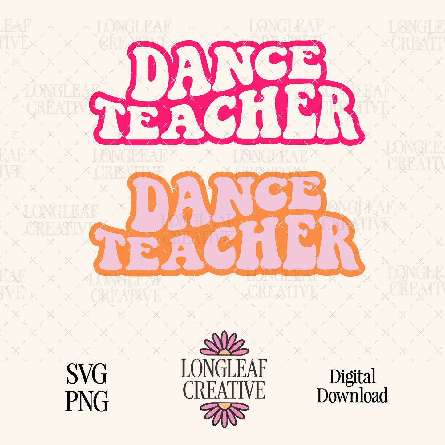 Dance Teacher Digital Download Design File