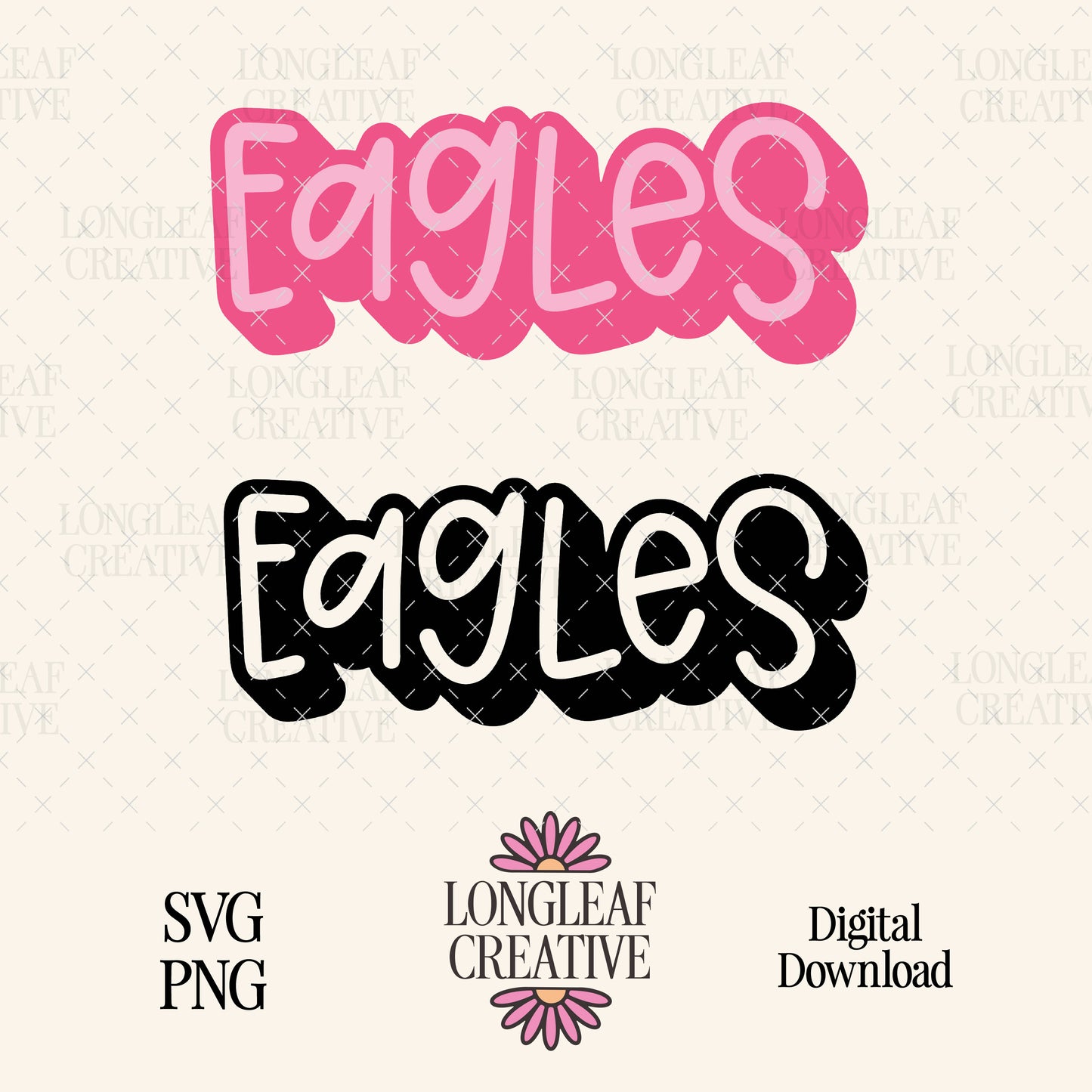 Eagles Cute Mascot SVG Digital Download Design File