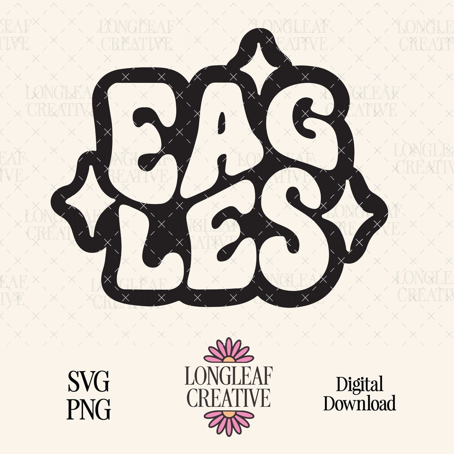 Eagles Retro Mascot SVG Digital Download Design File