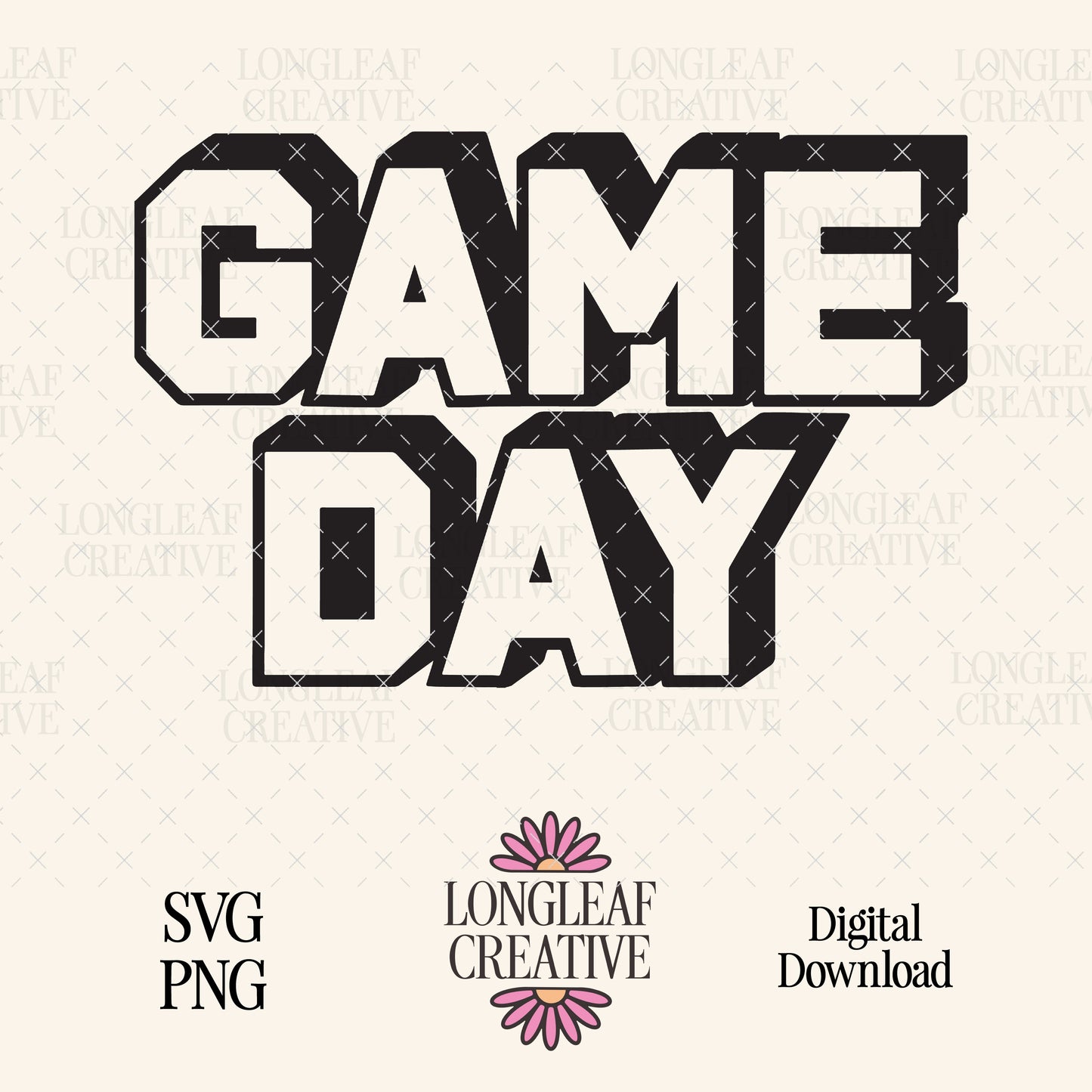 Game Day Glam SVG Digital Download Design File
