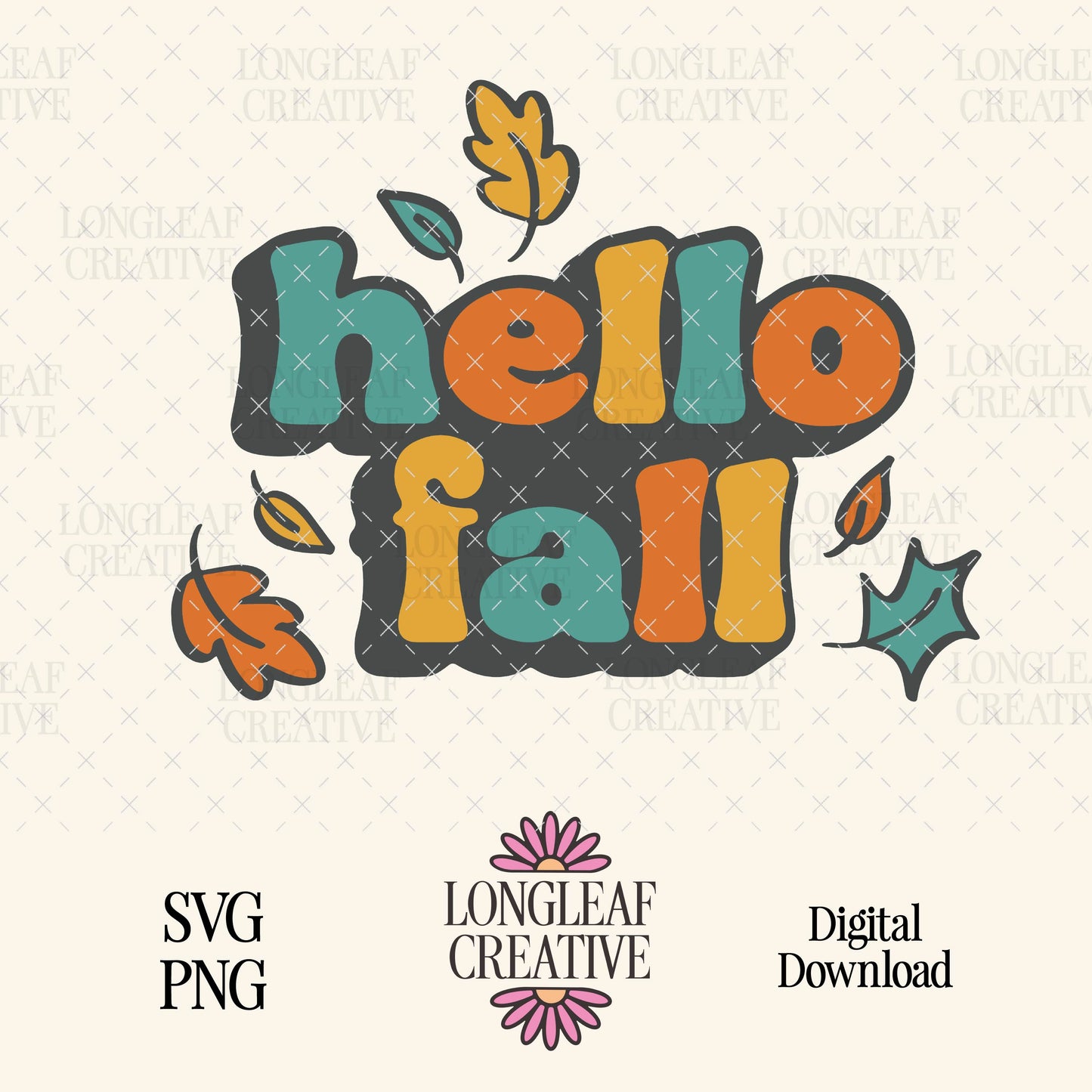 Hello Fall Digital Download Design File