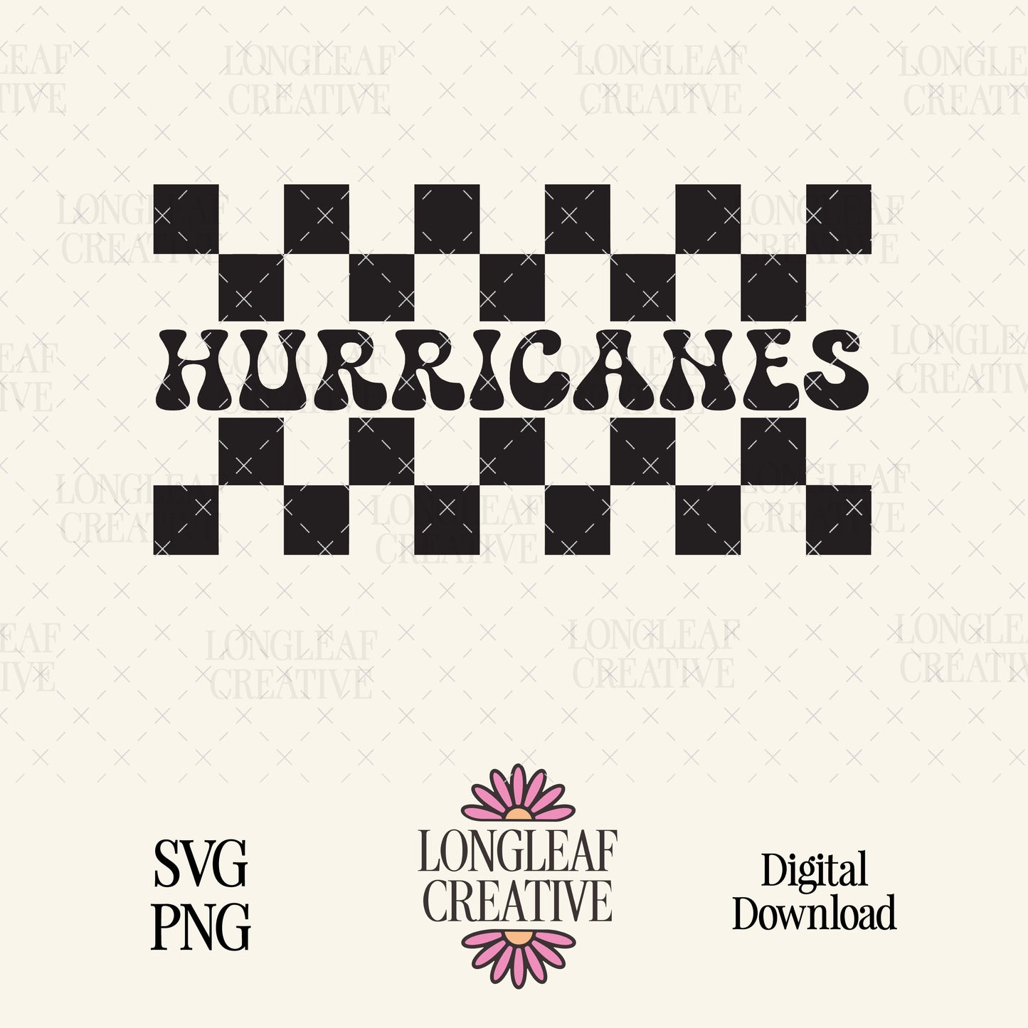 Hurricanes Mascot Checker SVG Digital Download Design File