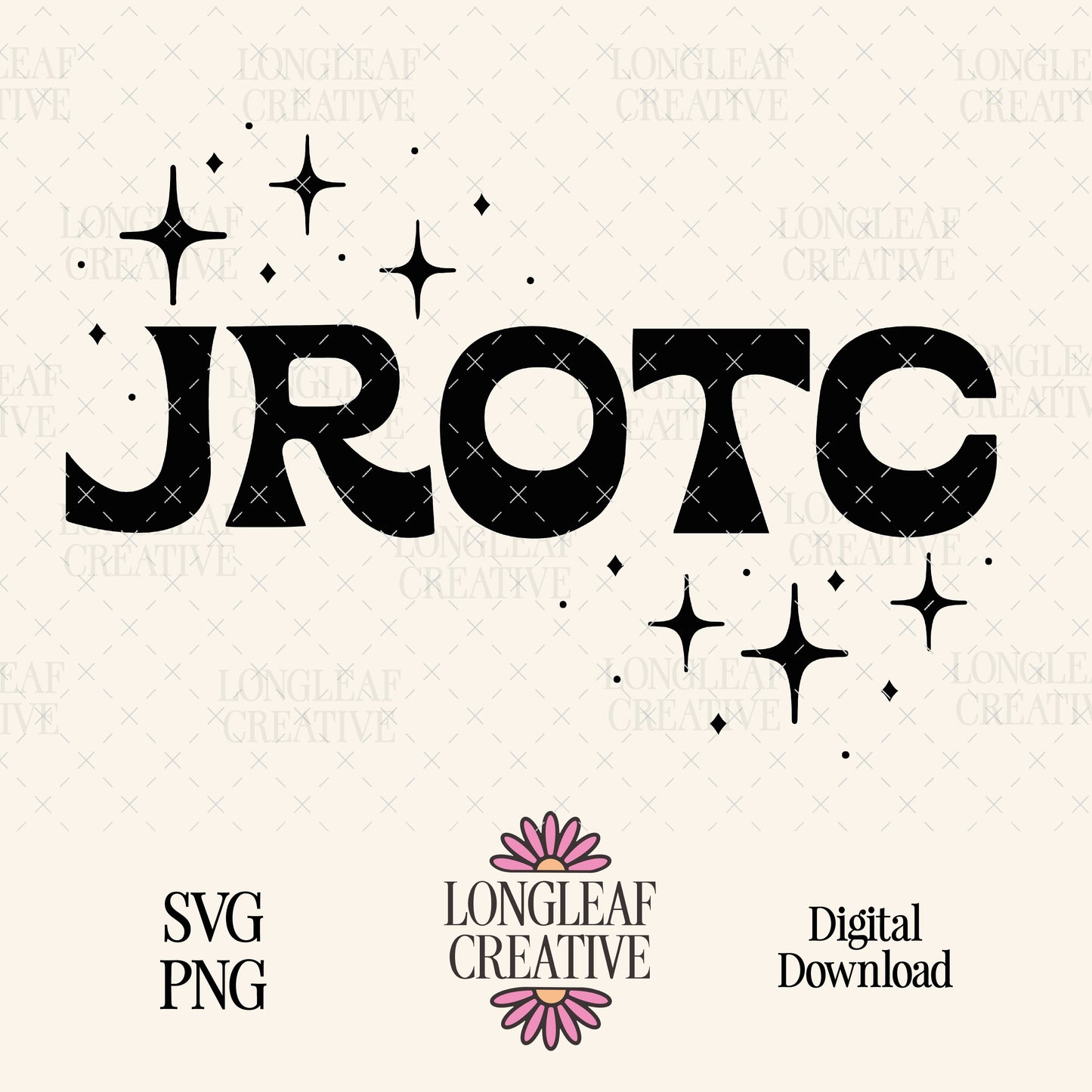 JROTC Retro Stars SVG Digital Download Design File