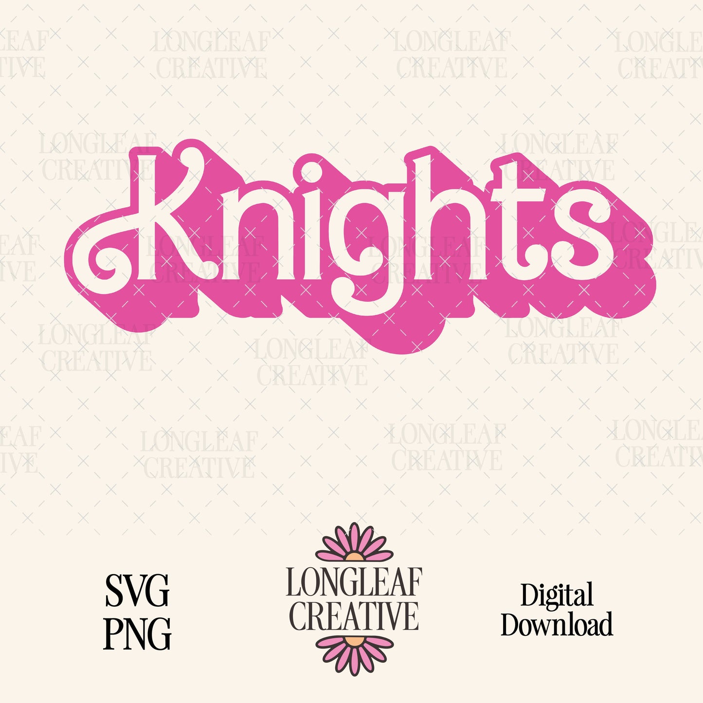 Knights Mascot Barbie SVG Digital Download Design File