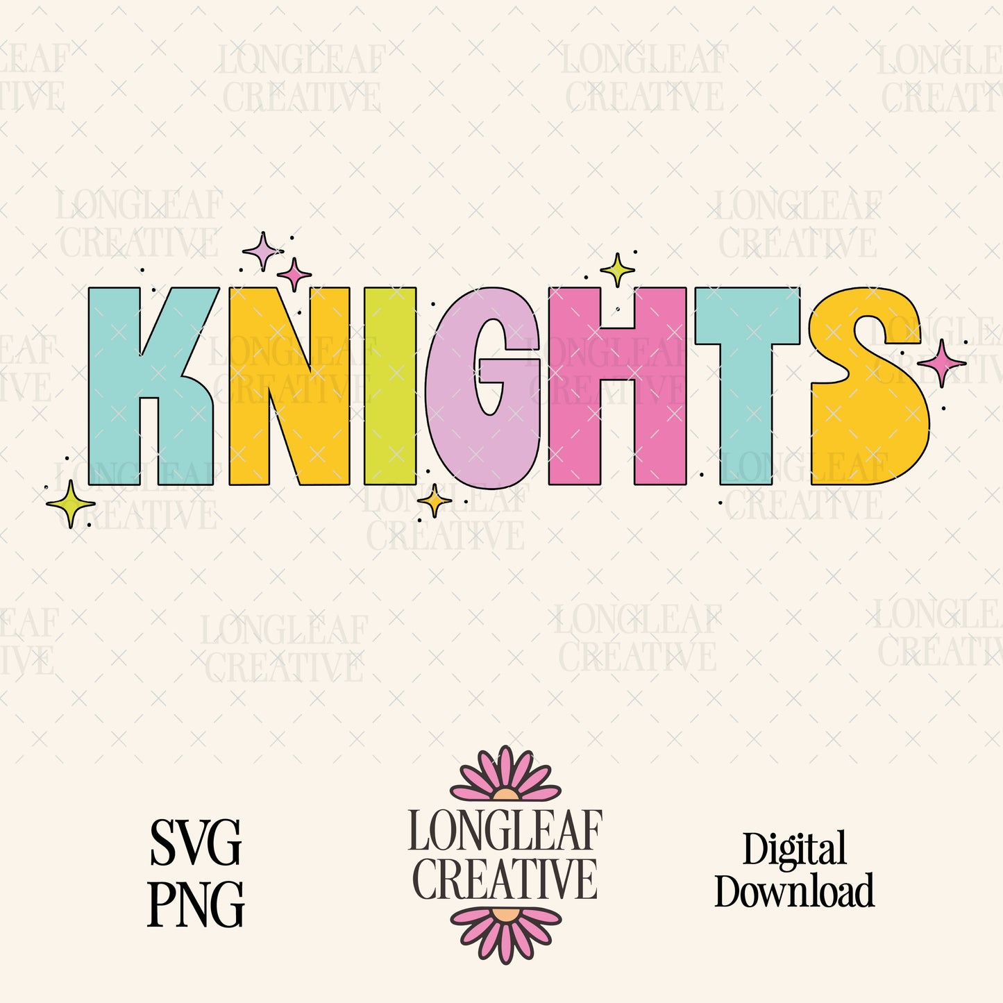 Knights Mascot Bubble Cute SVG Digital Download Design File