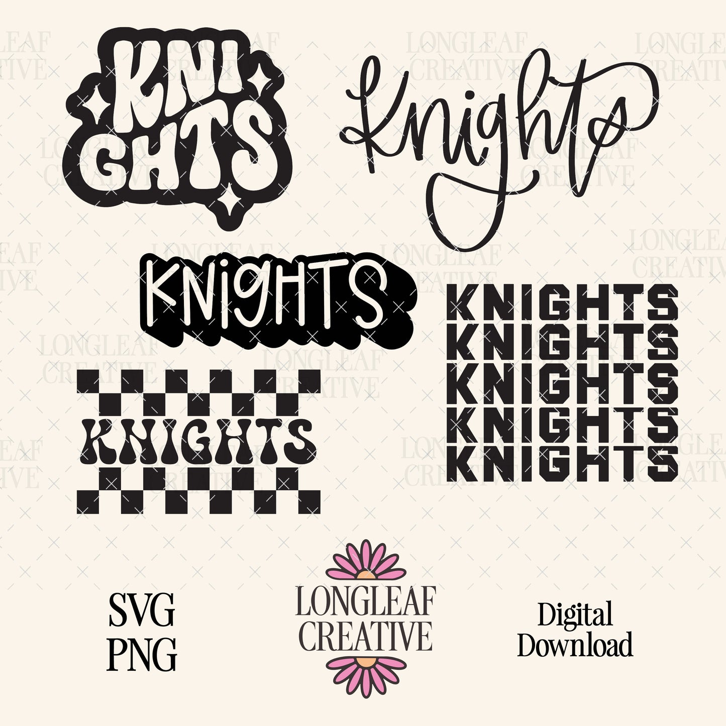 Knights Mascot SVG Bundle