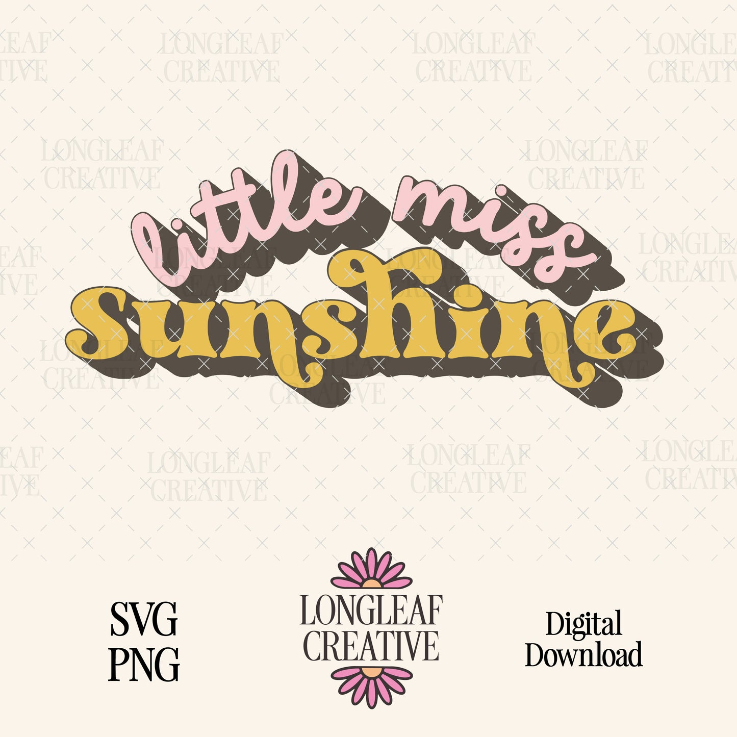 Little Miss Sunshine SVG Digital Download Design File