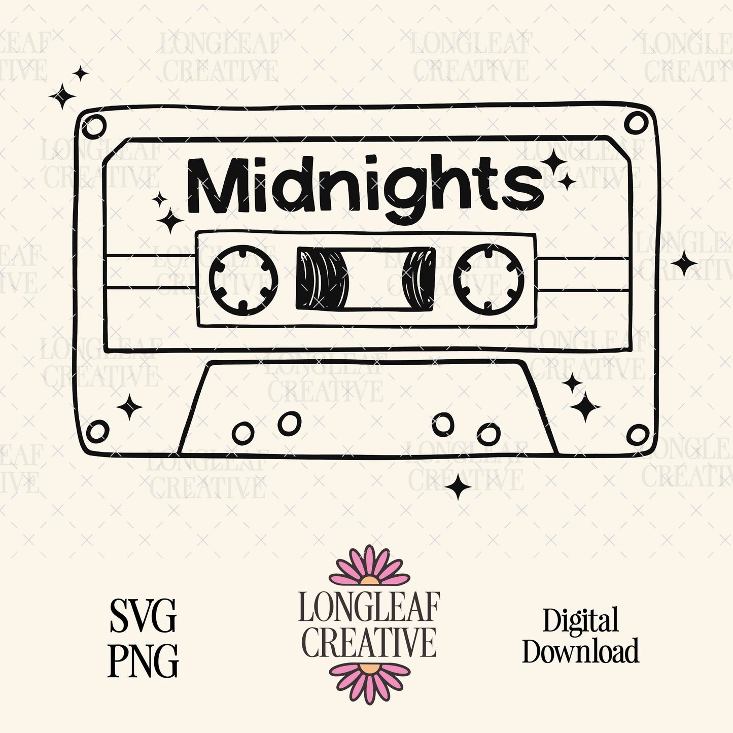 Midnights Mixtape SVG Digital Download Design File