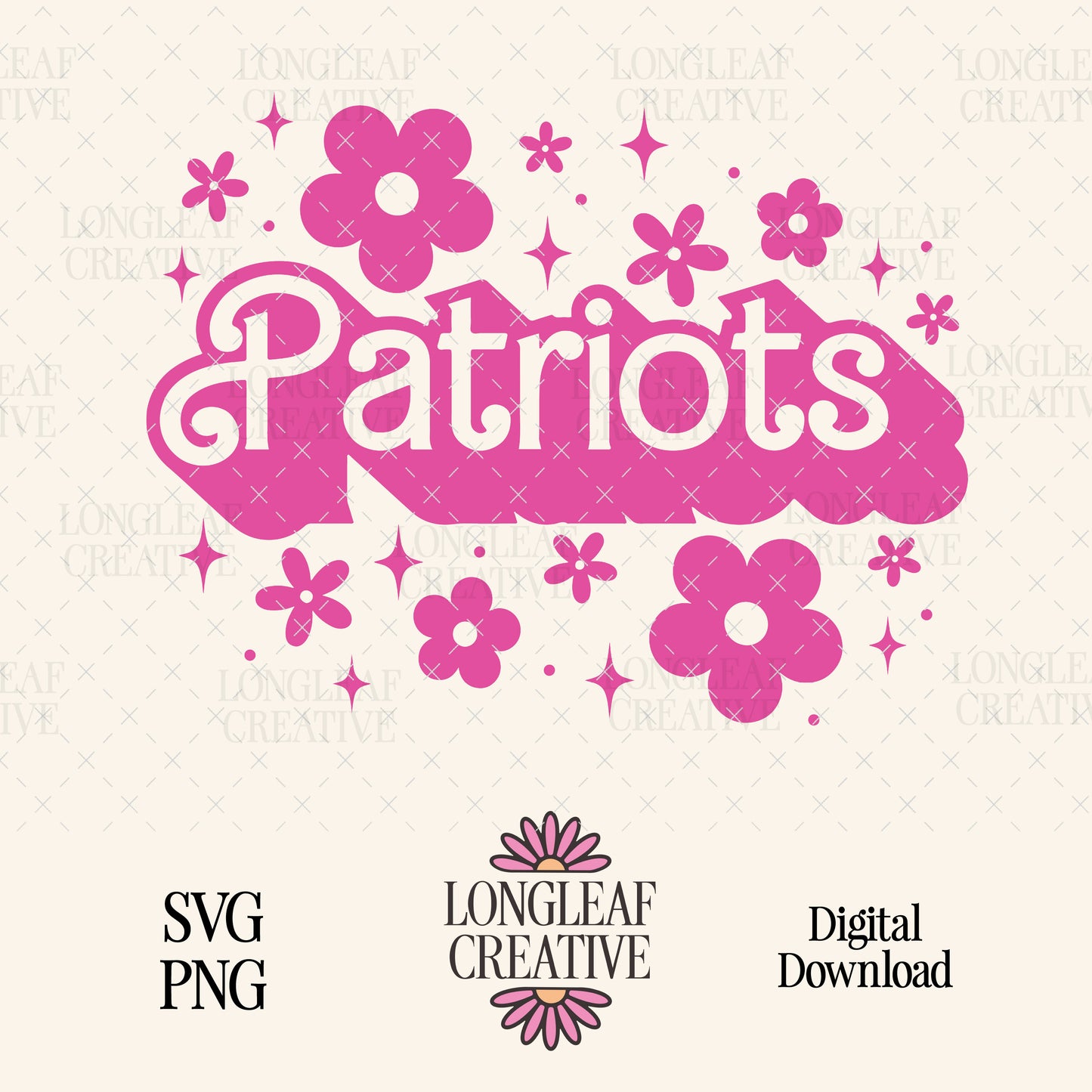 Patriots Mascot Barbie SVG Digital Download Design File