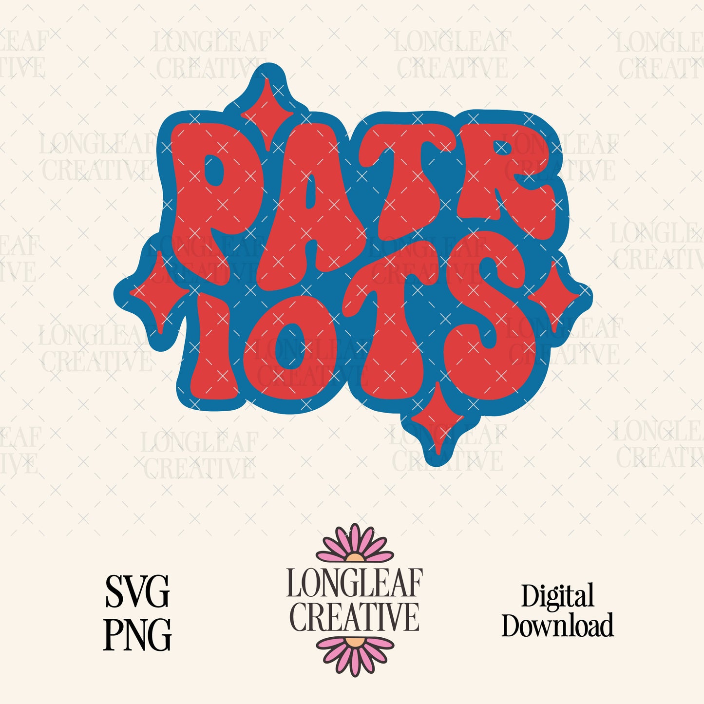 Patriots Retro Mascot SVG Digital Download Design File