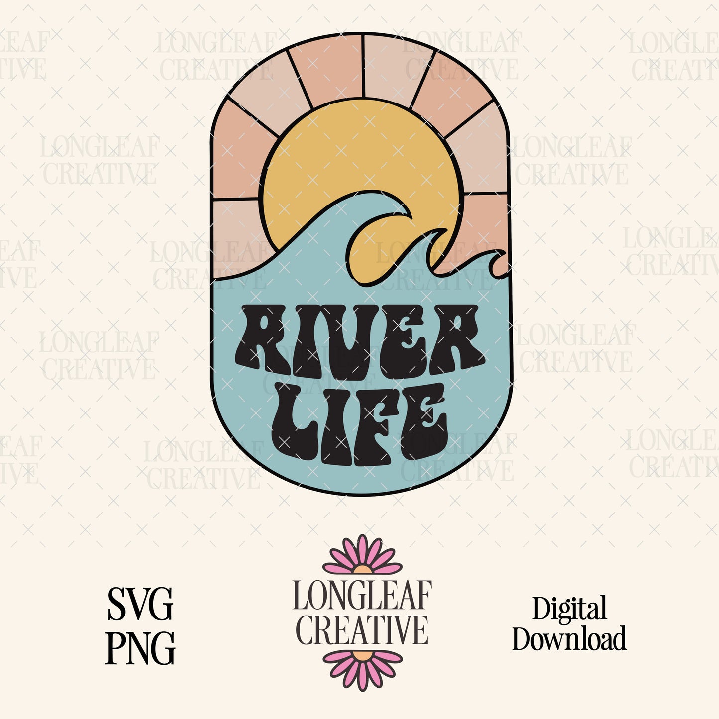 River Life SVG Digital Download Design File
