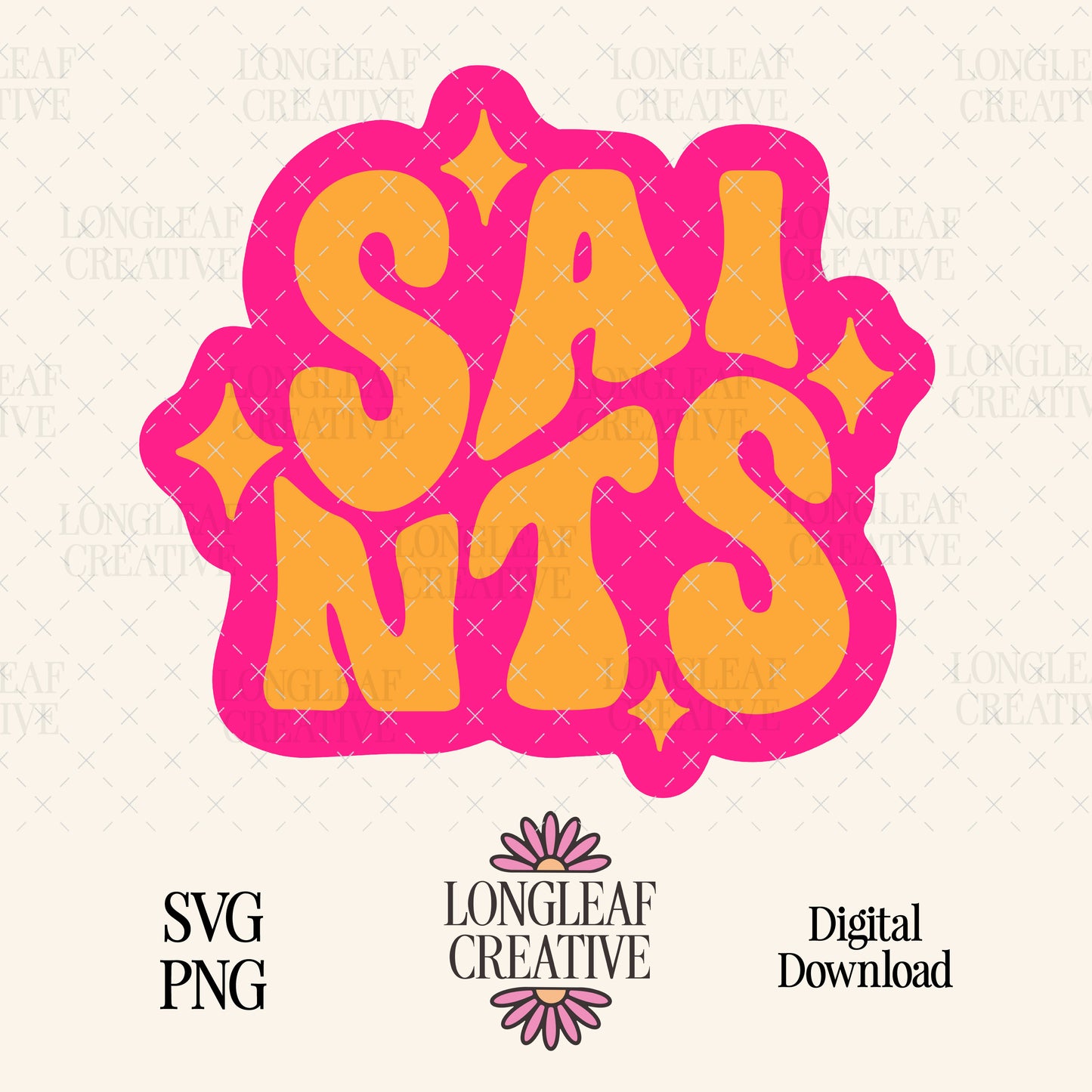 Saints Retro Stars Mascot SVG Digital Download Design File