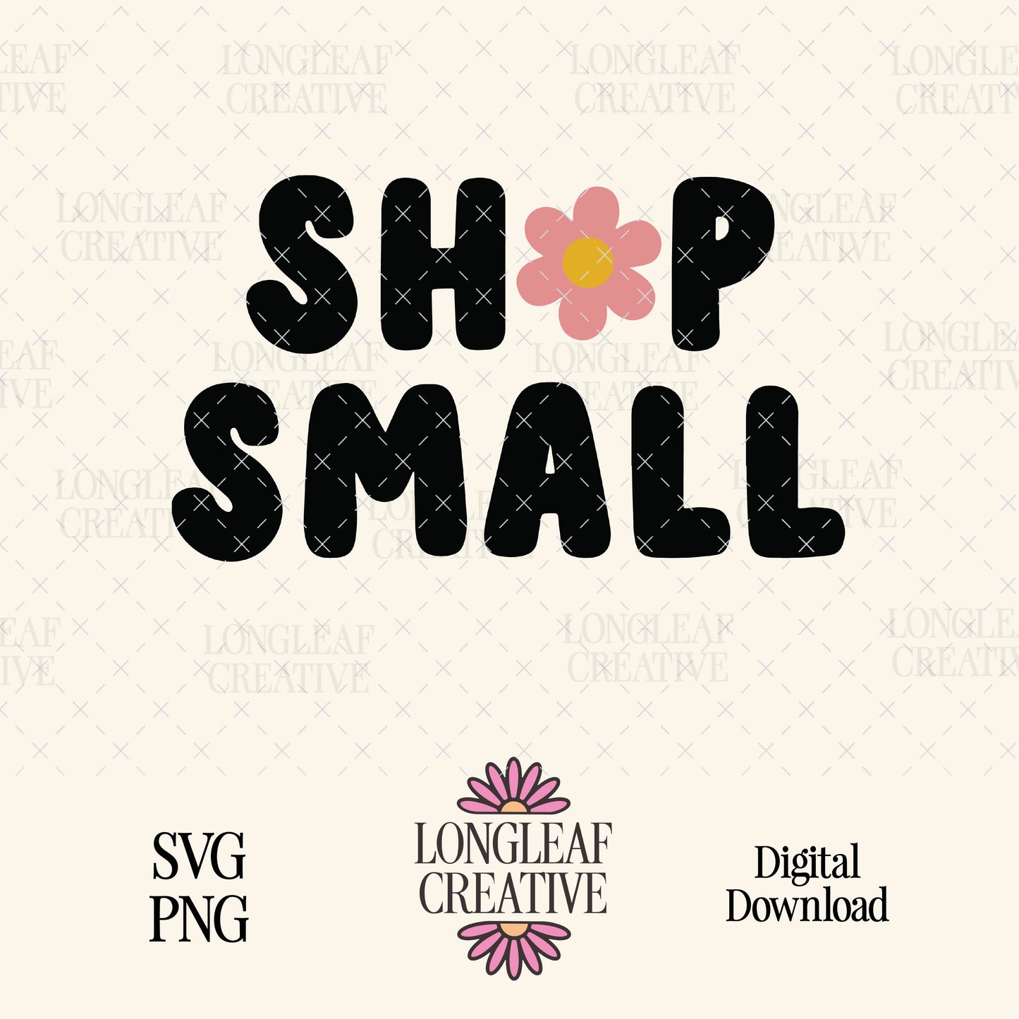 Shop Small Retro Flower SVG Digital Download Design File