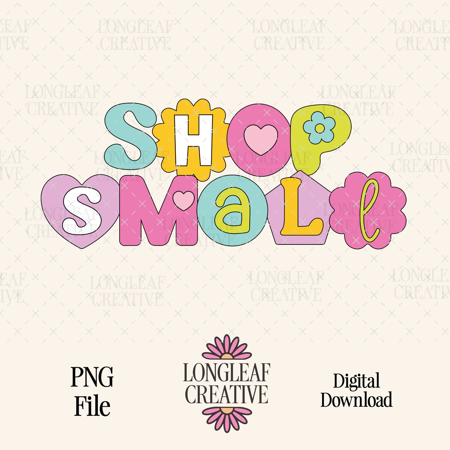 Shop Small Happy PNG Digital Download Design File