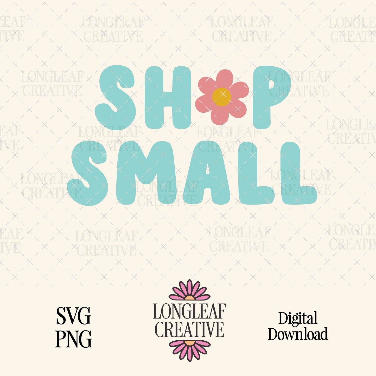 Shop Small Retro Flower SVG Digital Download Design File