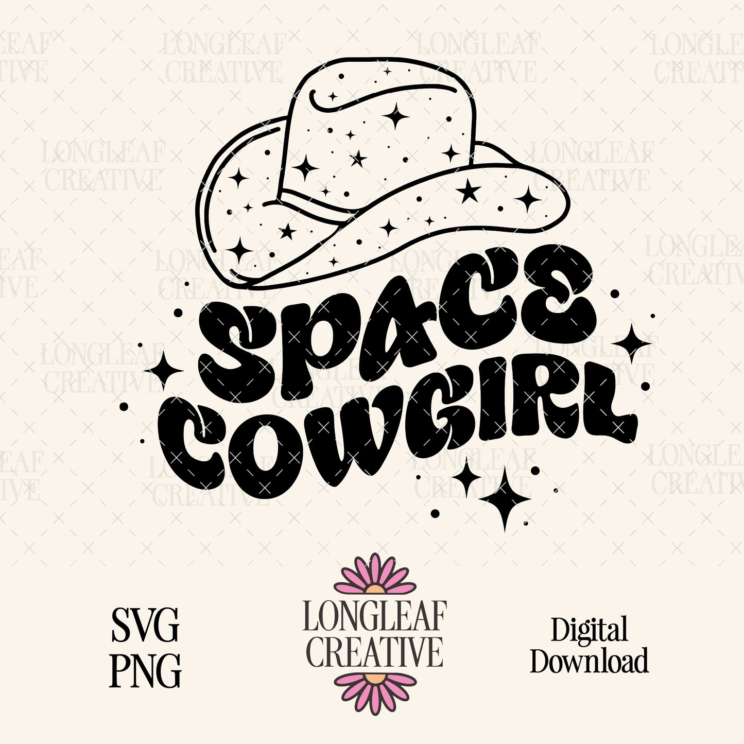 Space Cowgirl SVG Digital Download Design File