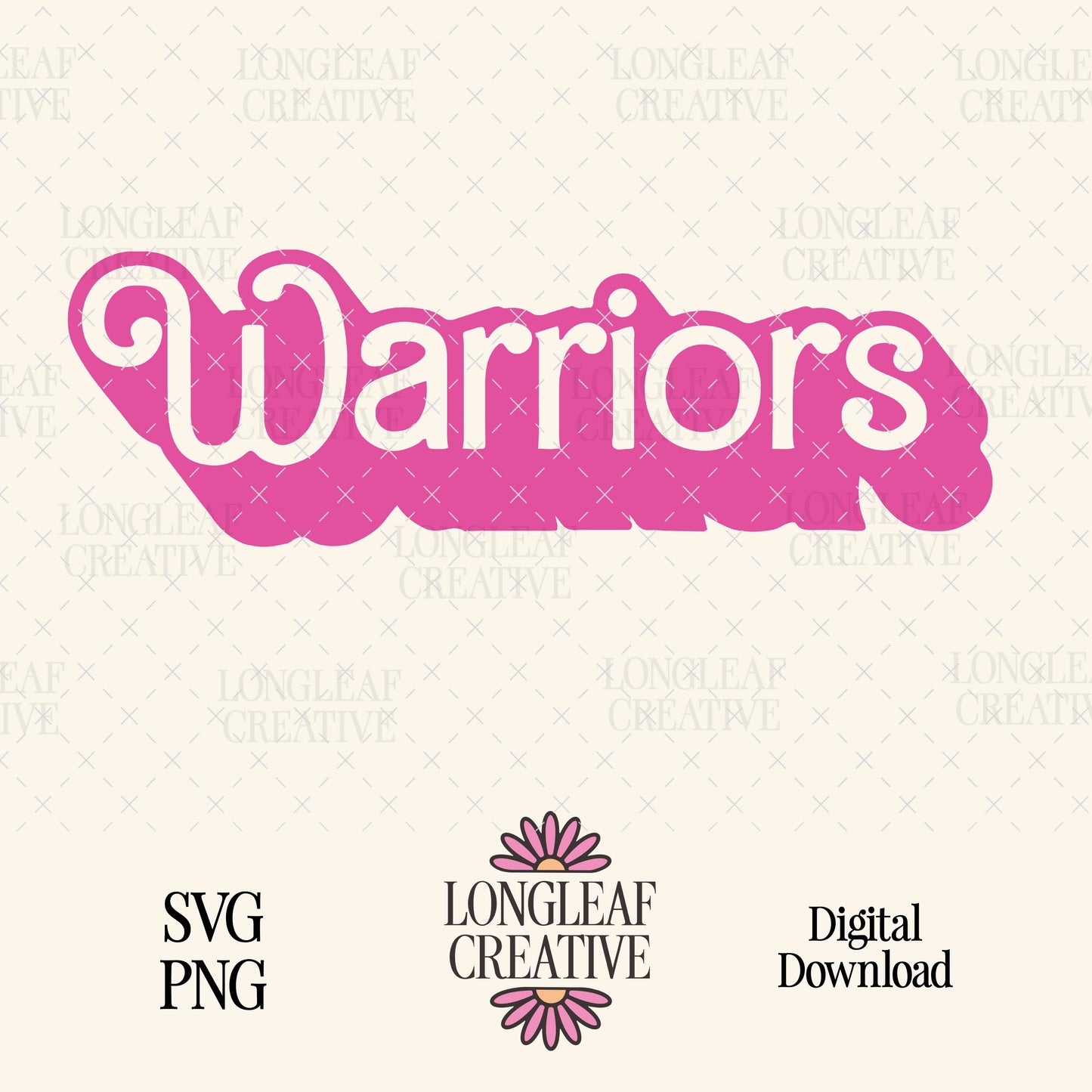 Warriors Mascot Barbie SVG Digital Download Design File