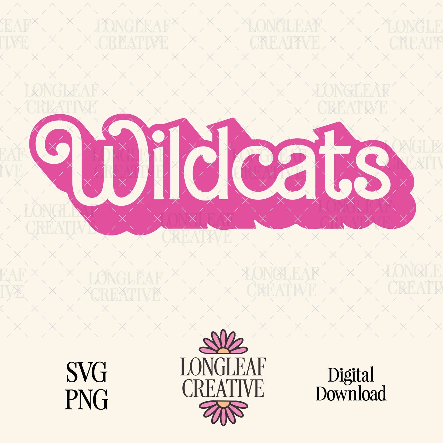 Wildcats Mascot Barbie SVG Digital Download Design File