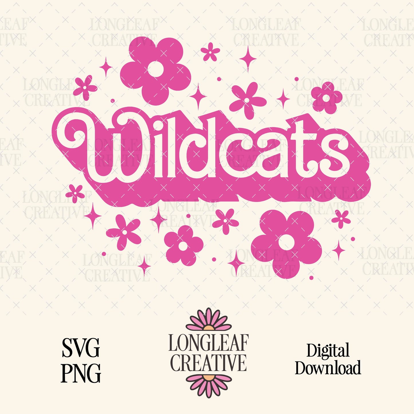 Wildcats Mascot Barbie SVG Digital Download Design File