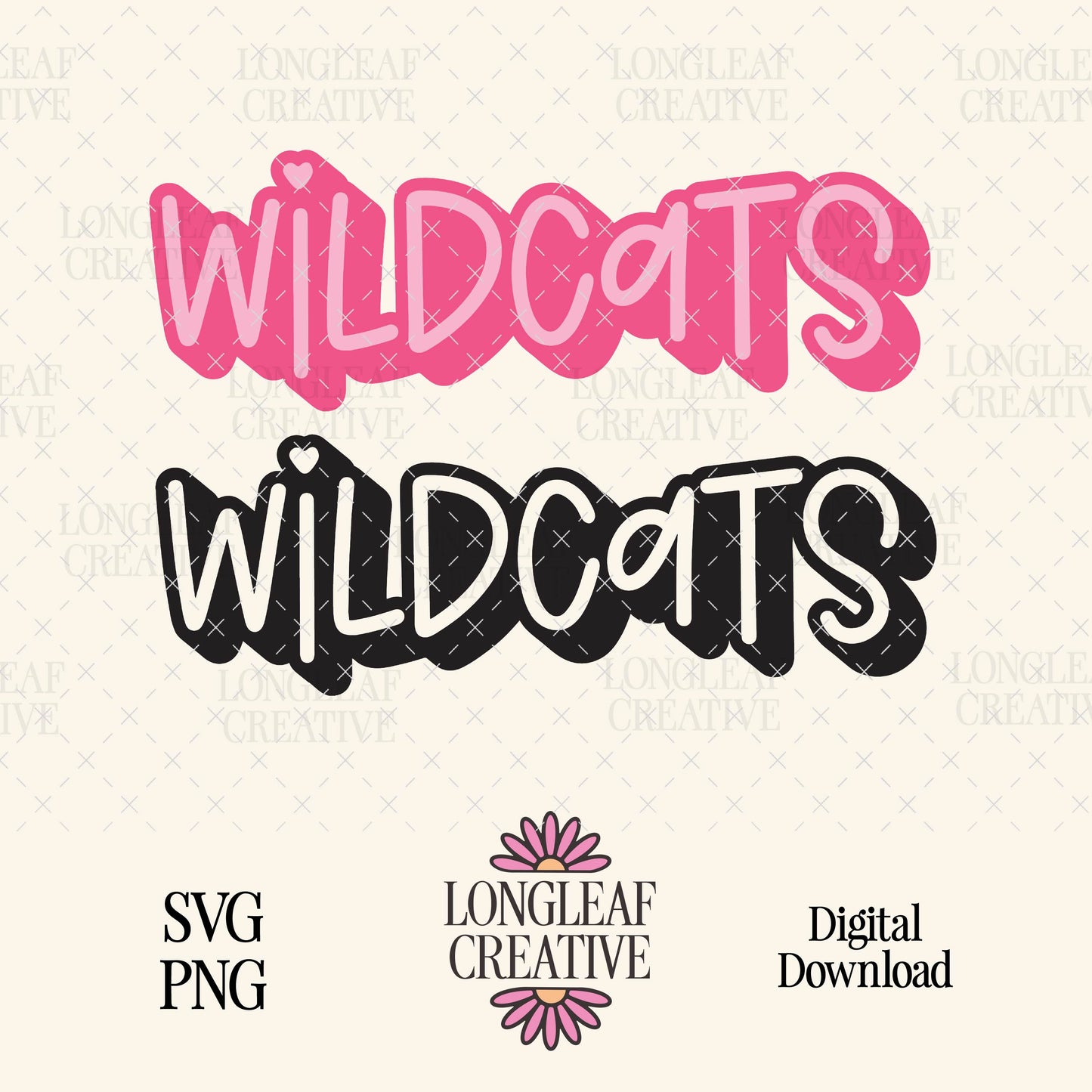Wildcats Cute Mascot SVG Digital Download Design File