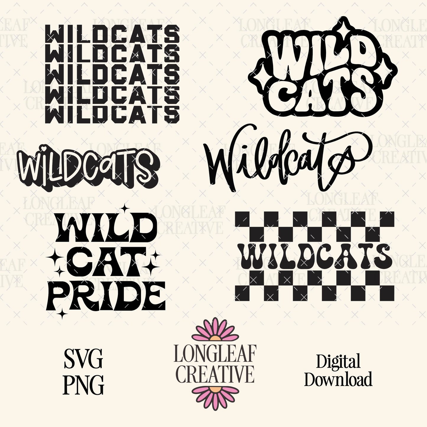 Wildcats Mascot SVG Bundle