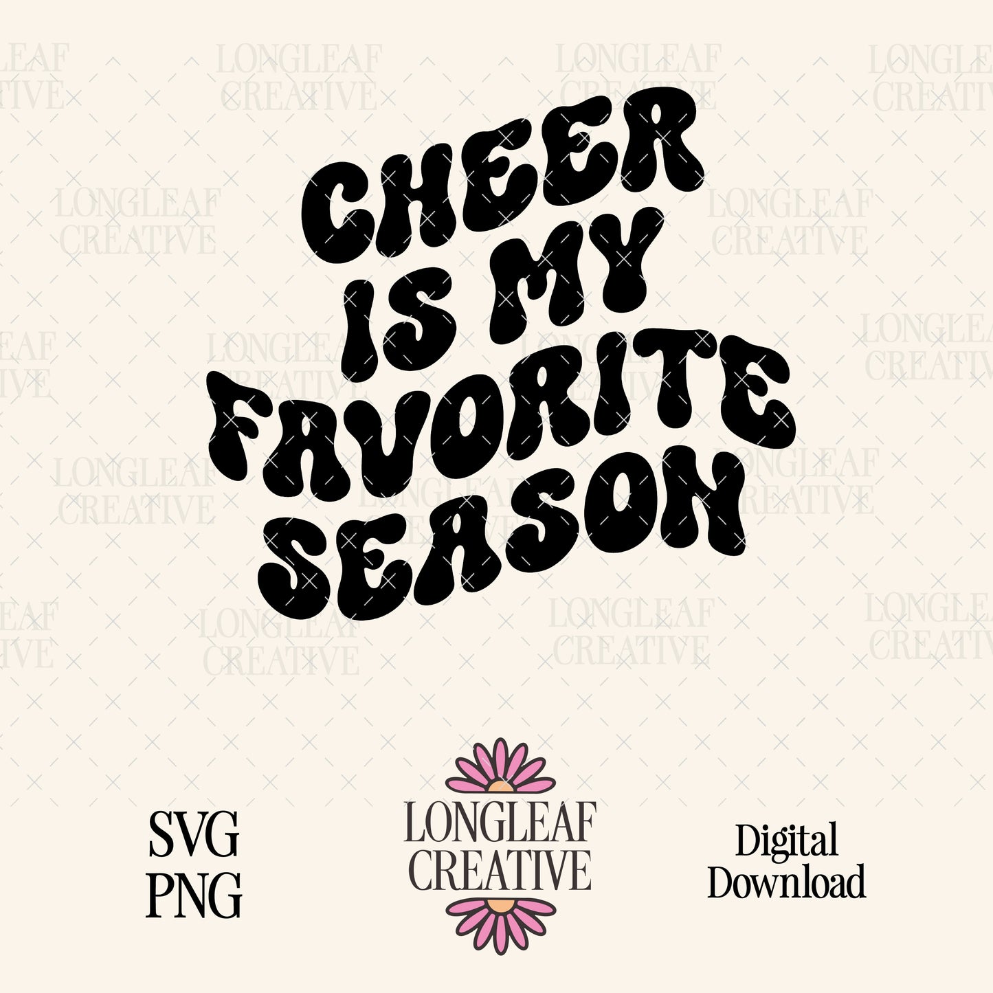 Cheer is my favorite season SVG Digital Download Design File