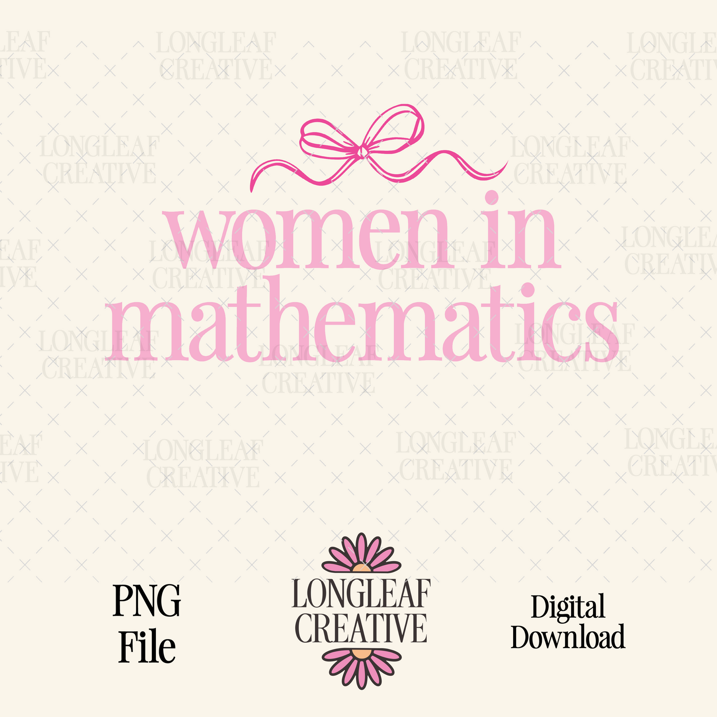 Women in Mathematics SVG Digital Download Design File