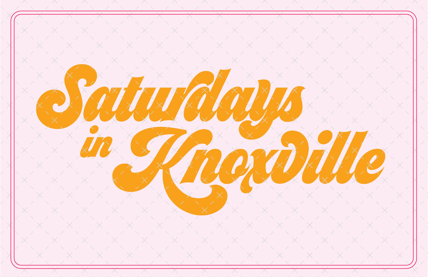 Saturdays in Knoxville Tennessee SVG Digital Download Design File