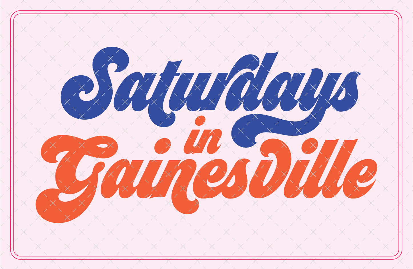 Saturdays in Gainesville Florida SVG Digital Download Design File